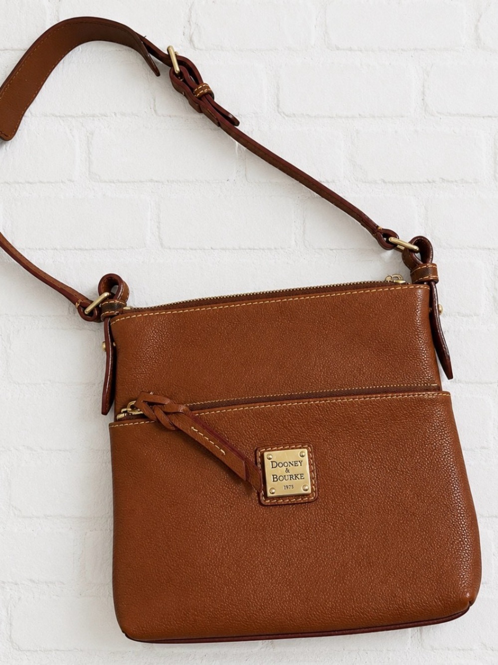 Dooney & Bourke Brown Leather Shoulder Bag